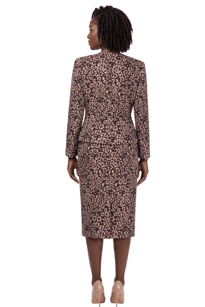 3pc Novelty Skirt Suit w/ Embellished Button - Especially Yours