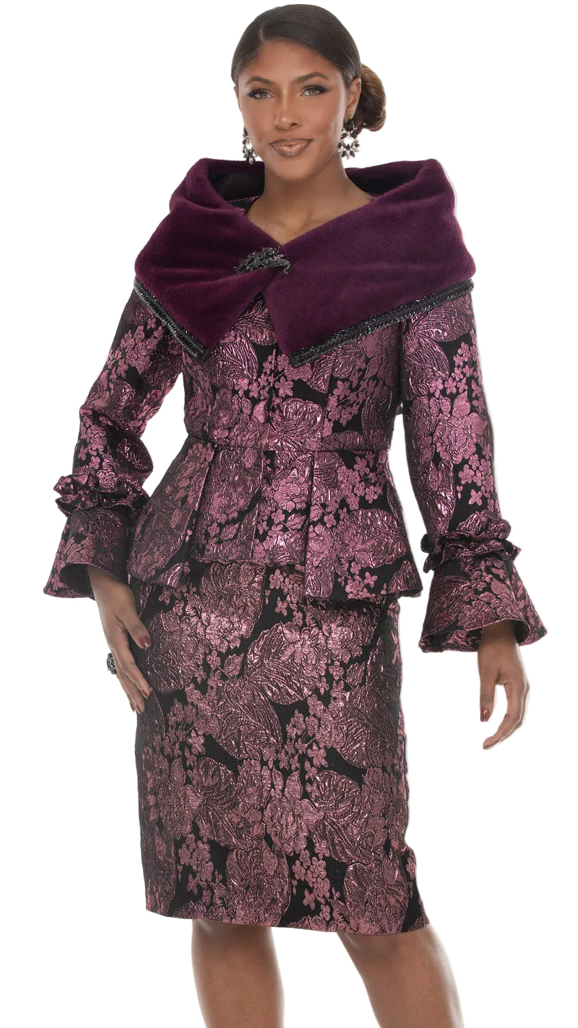 Donna Vinci  2pc. Jacket & Skirt Set, Style 12304