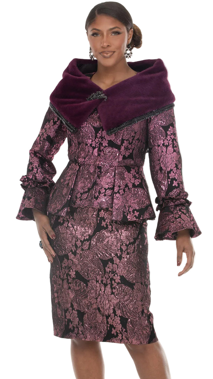 Donna Vinci  2pc. Jacket & Skirt Set, Style 12304