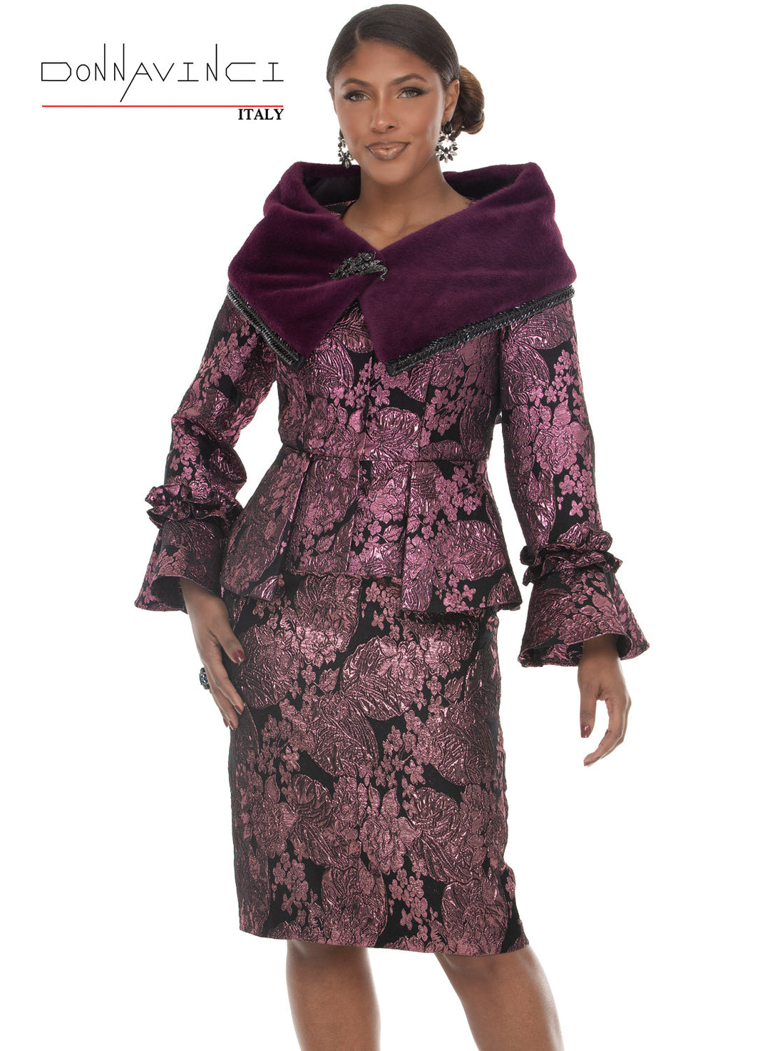 Donna Vinci  2pc. Jacket & Skirt Set, Style 12304