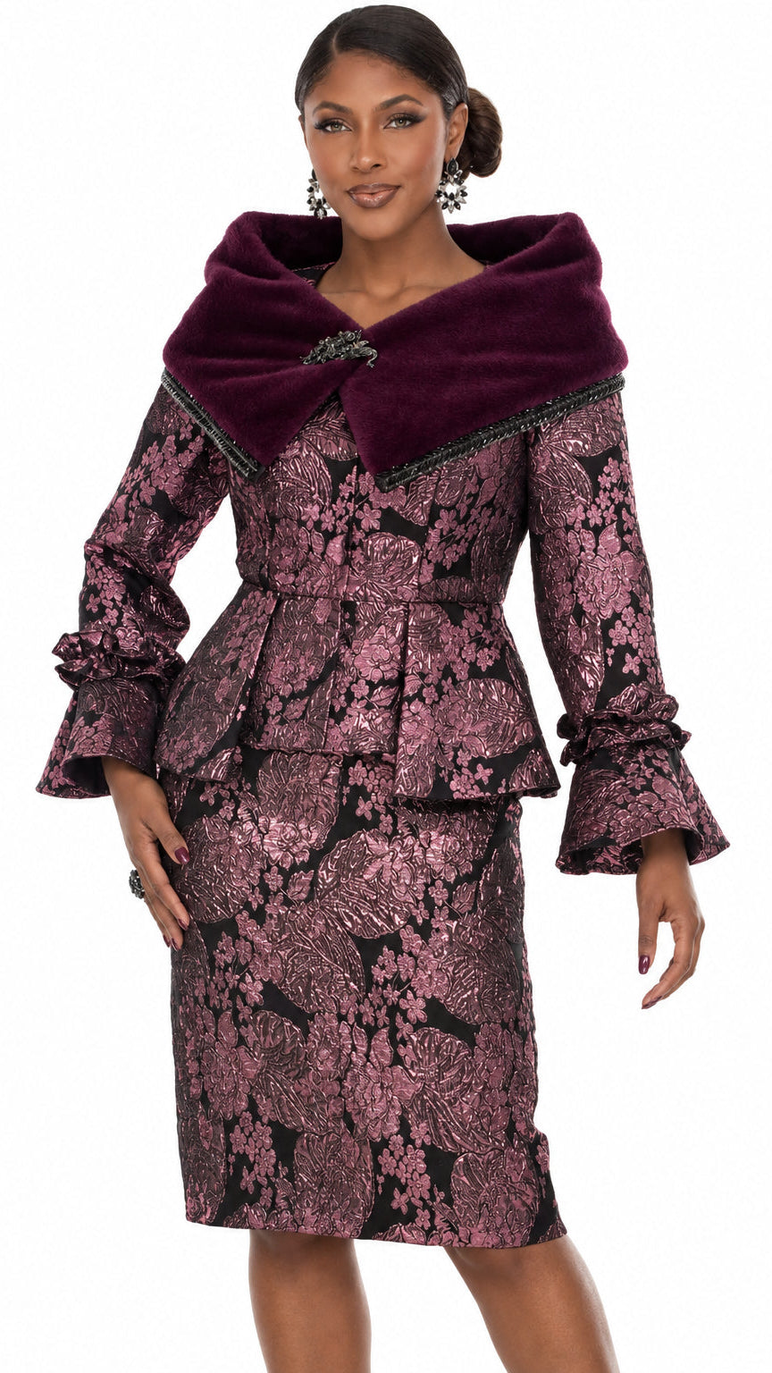 Donna Vinci  2pc. Jacket & Skirt Set, Style 12304