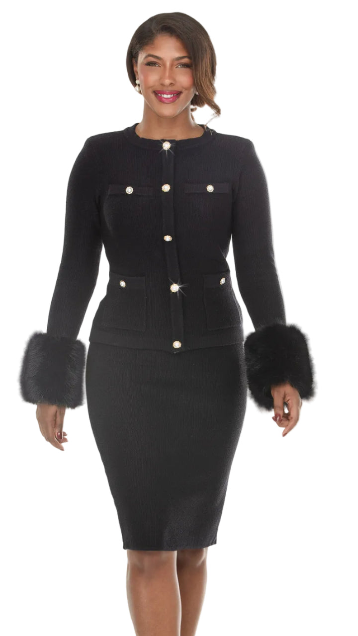 Donna Vinci KNITS, 2pc. Jacket & Skirt Set Style 13470