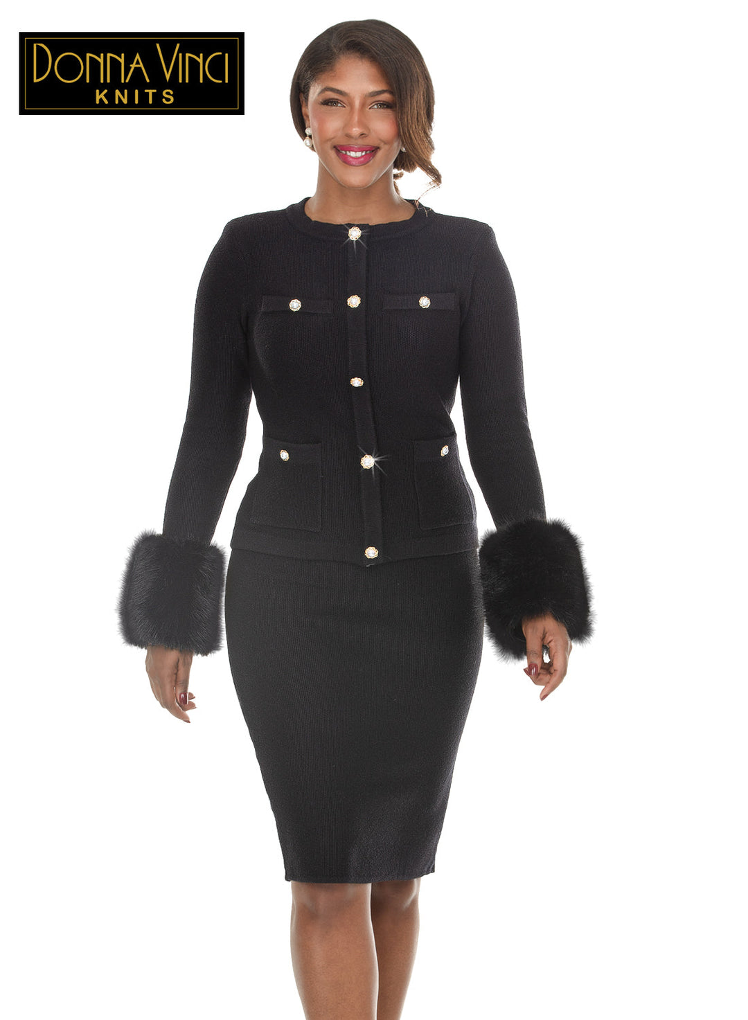 Donna Vinci KNITS, 2pc. Jacket & Skirt Set Style 13470