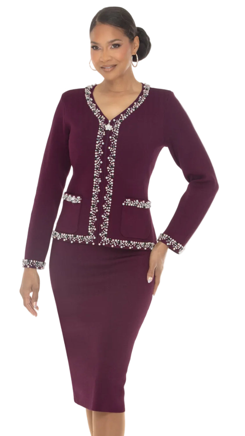 Donna Vinci KNITS, 2pc. Jacket & Skirt Set Style 13472