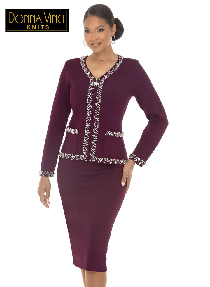 Donna Vinci KNITS, 2pc. Jacket & Skirt Set Style 13472