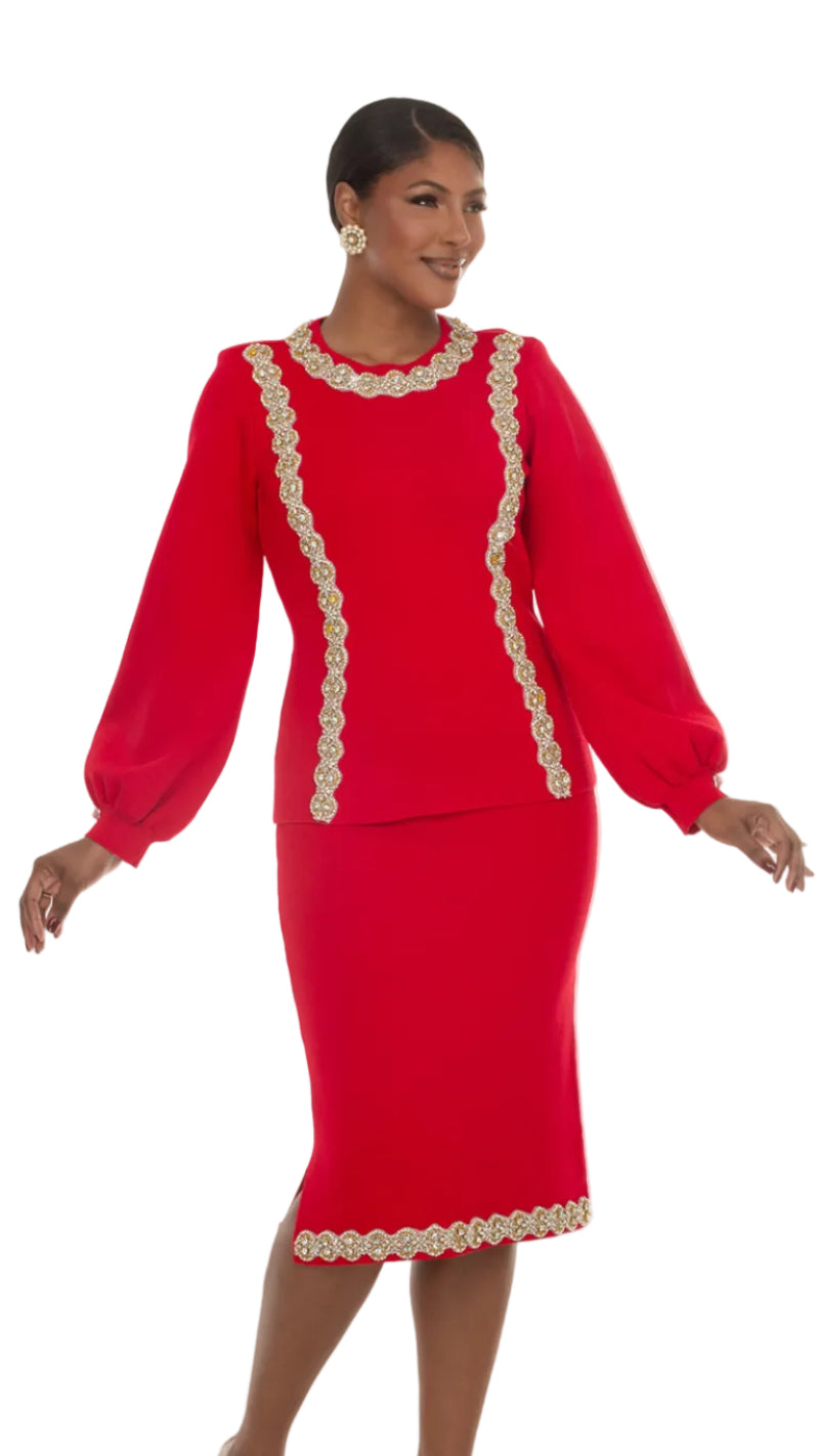 Donna Vinci KNITS, 2pc. Jacket & Skirt Set Style 13473
