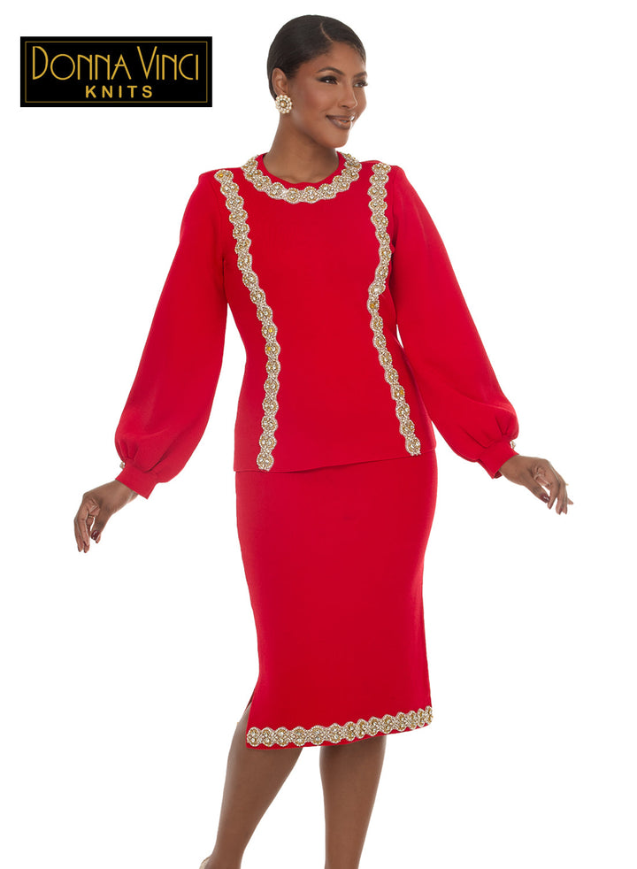 Donna Vinci KNITS, 2pc. Jacket & Skirt Set Style 13473