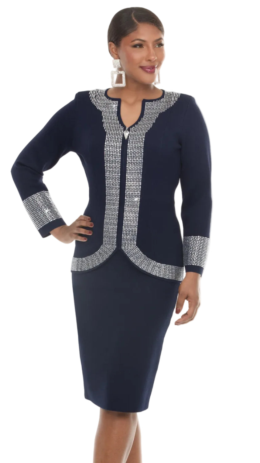 Donna Vinci KNITS, 2pc. Jacket & Skirt Set Style 13476