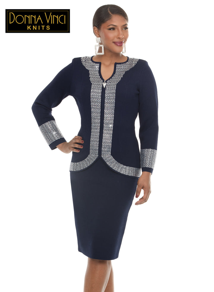 Donna Vinci KNITS, 2pc. Jacket & Skirt Set Style 13476