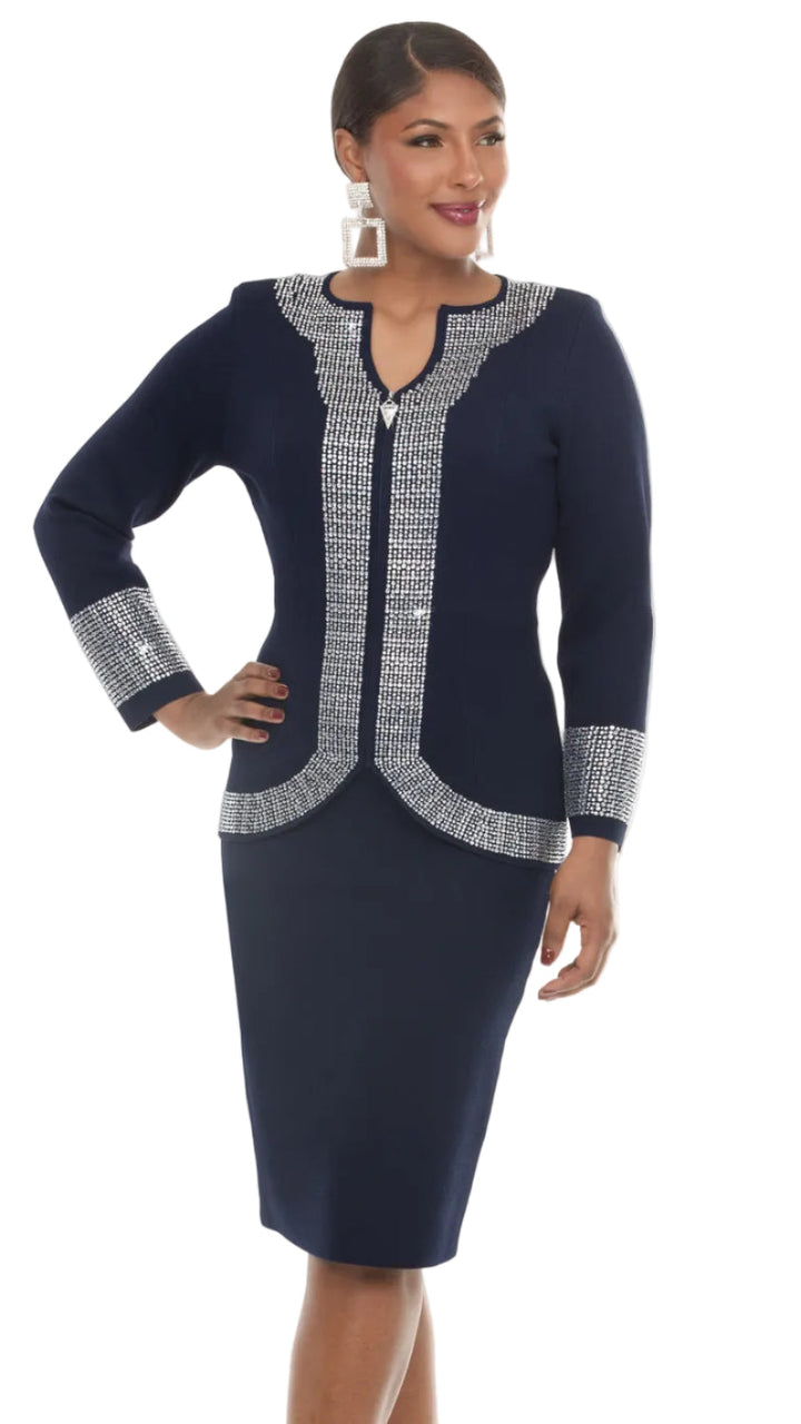Donna Vinci KNITS, 2pc. Jacket & Skirt Set Style 13476