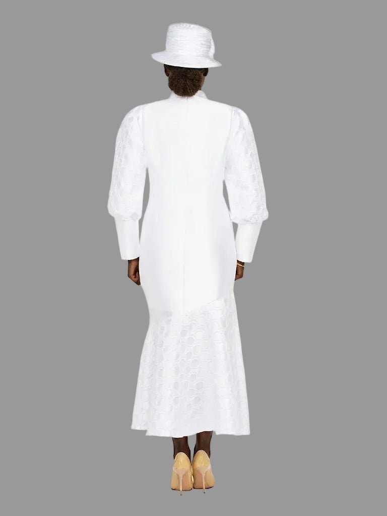 Silky Twill Bubble Sleeve Asymmetric Dress - Especially Yours