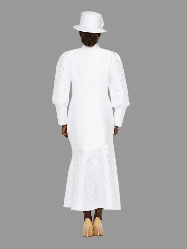 Silky Twill Bubble Sleeve Asymmetric Dress - Especially Yours