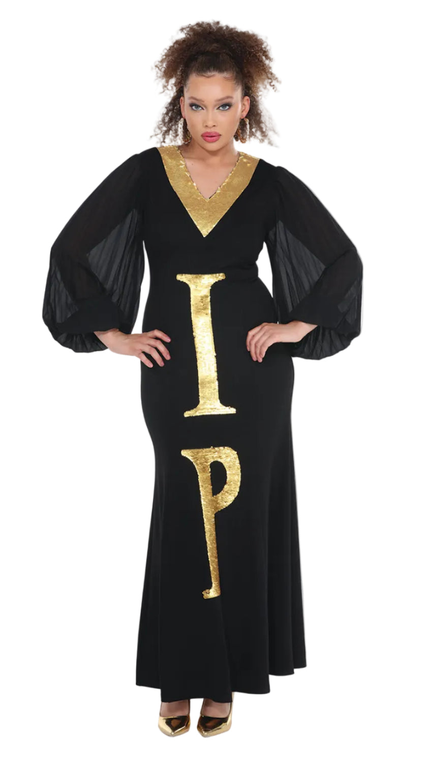 Love the Queen  Style 17570,BLACK/GOLD,1 Pc. Dress