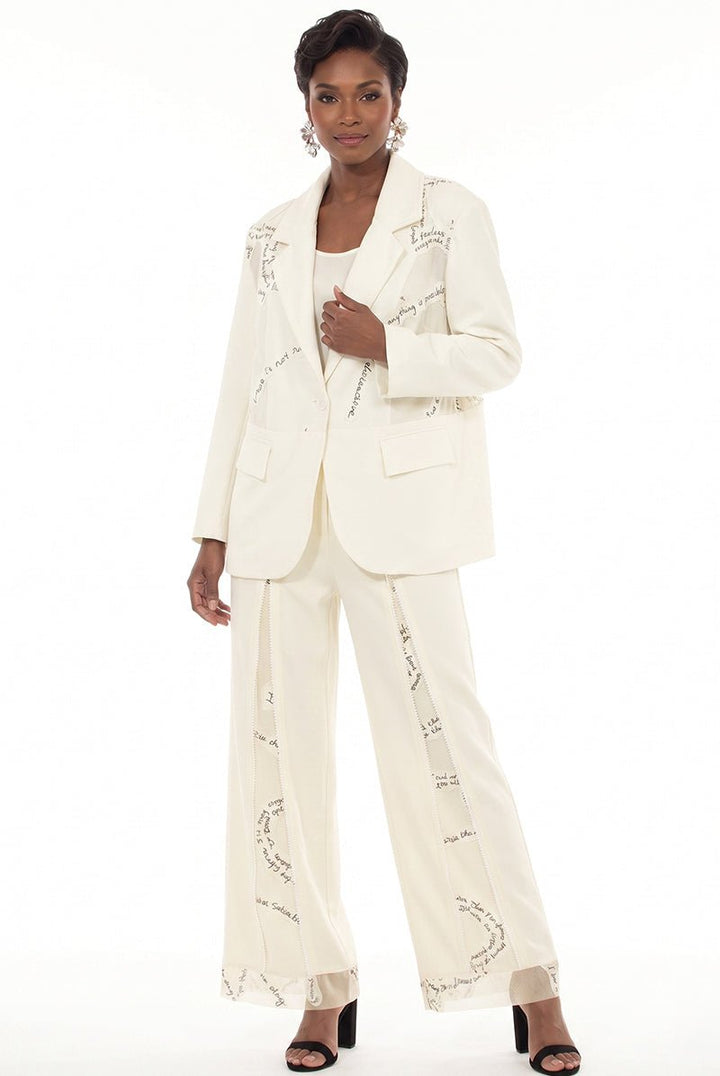 Script Panel Tailored Blazer Jacket by Love The Queen - Especially Yours