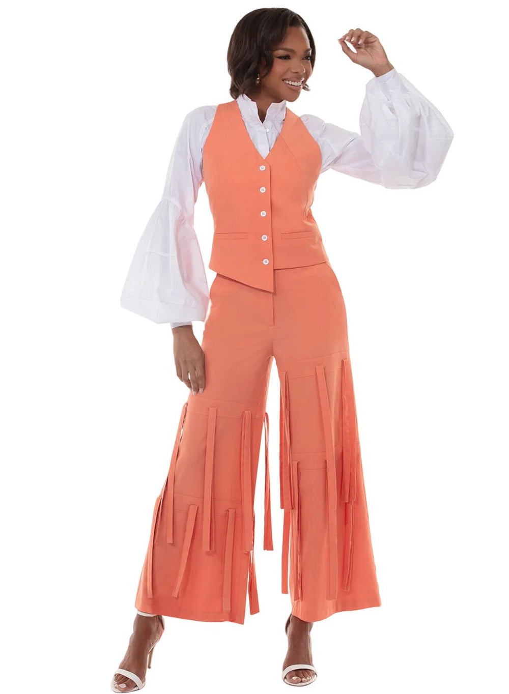 Fringe Wide Leg Pant Set by Love The Queen - Especially Yours