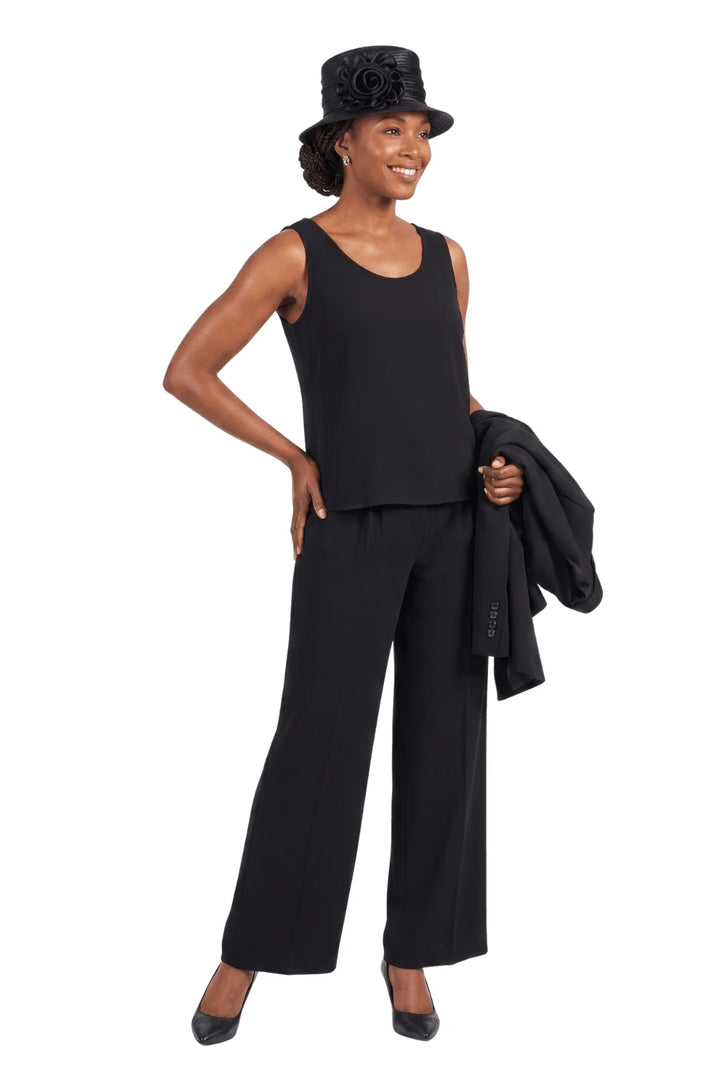 3pc Long Jkt+Cami+Pants Suit