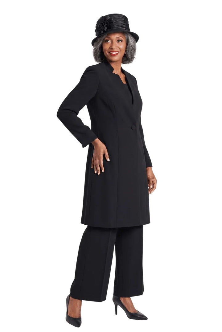 3pc Long Jkt+Cami+Pants Suit