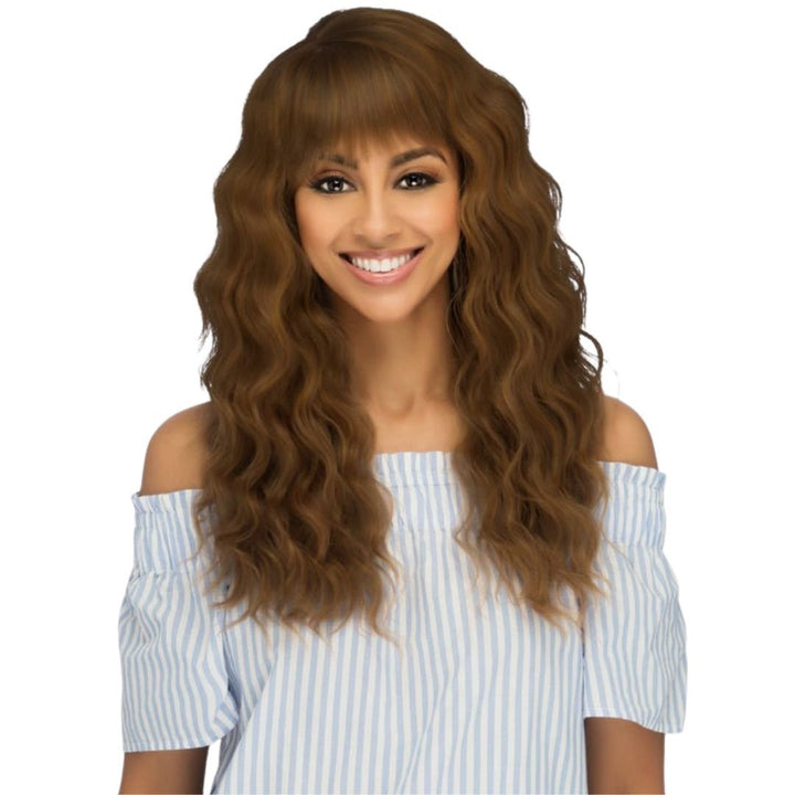 22 Inch Layered Loose Deep Wave Wig with Bangs by Amore Mio - Especially Yours