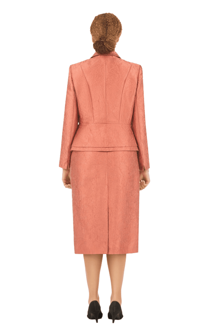 2pc Peplum Jkt+Skirt Suit in Brocade-Plus - Especially Yours