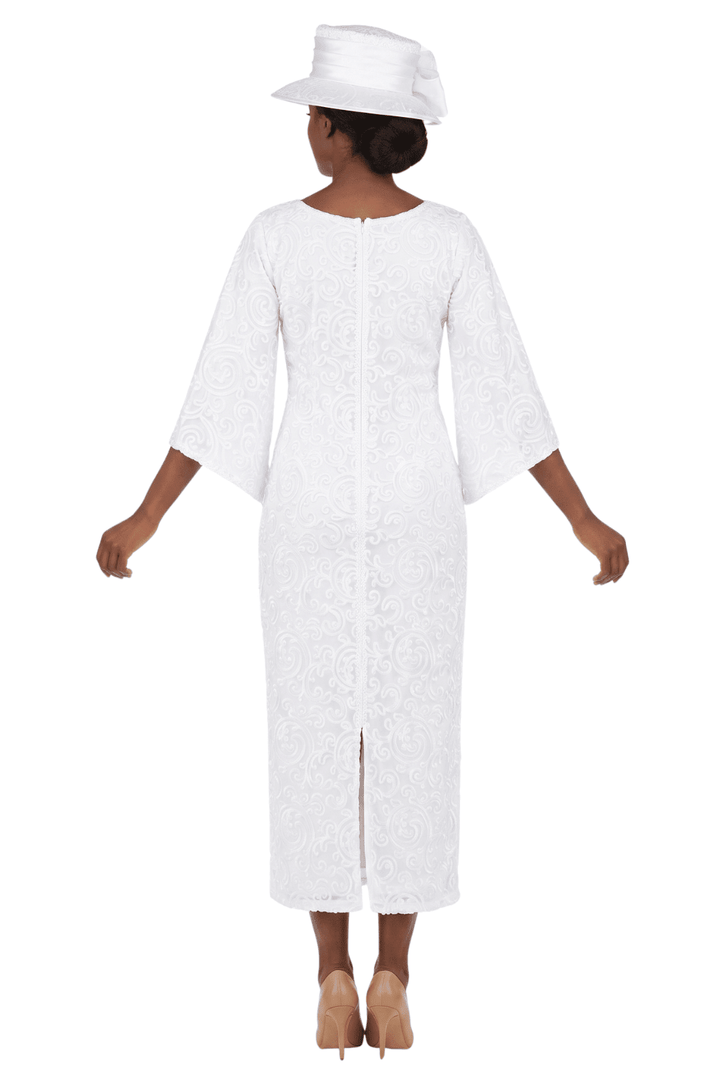 2pc Lux Lace Dress w/ Belted Lace Cape-Plus - Especially Yours