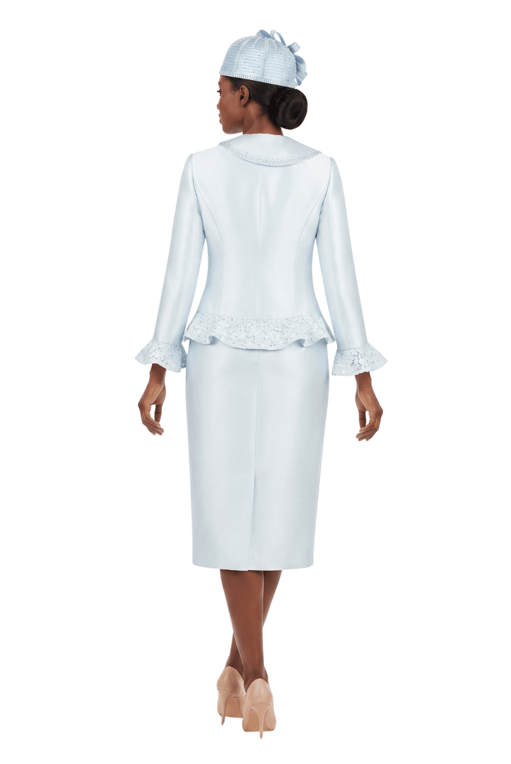 2pc Silky Twl Skt Suit w/ Rfl&Seq Lace - Especially Yours