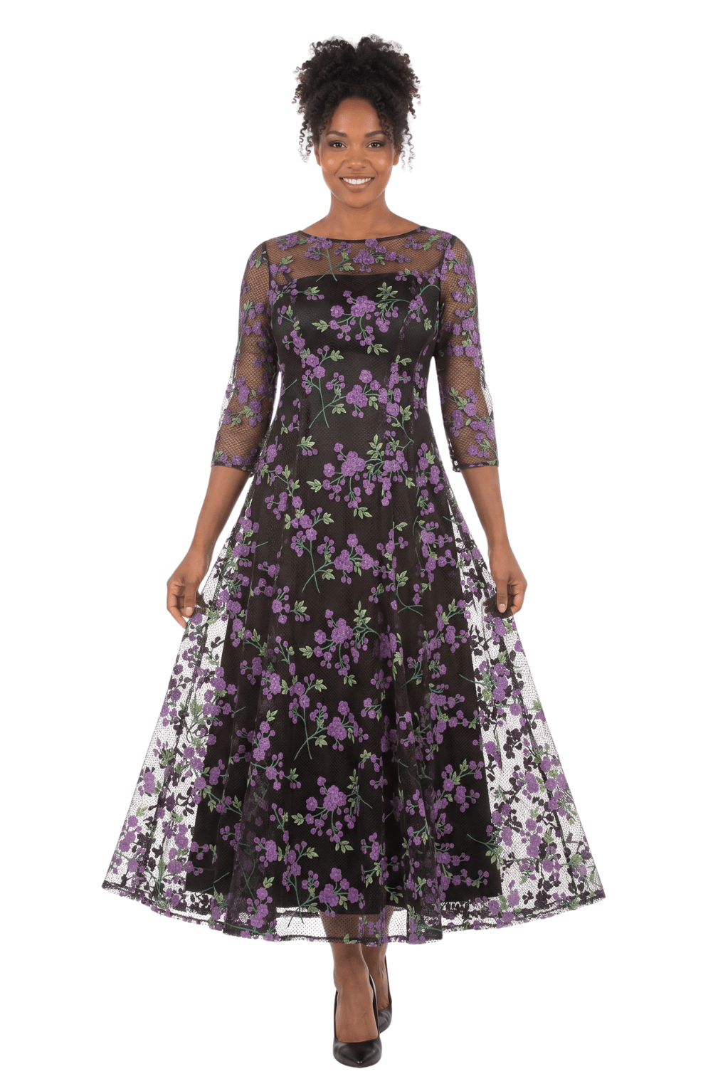 Evening Dress w/ See-thru Sleeves - Especially Yours