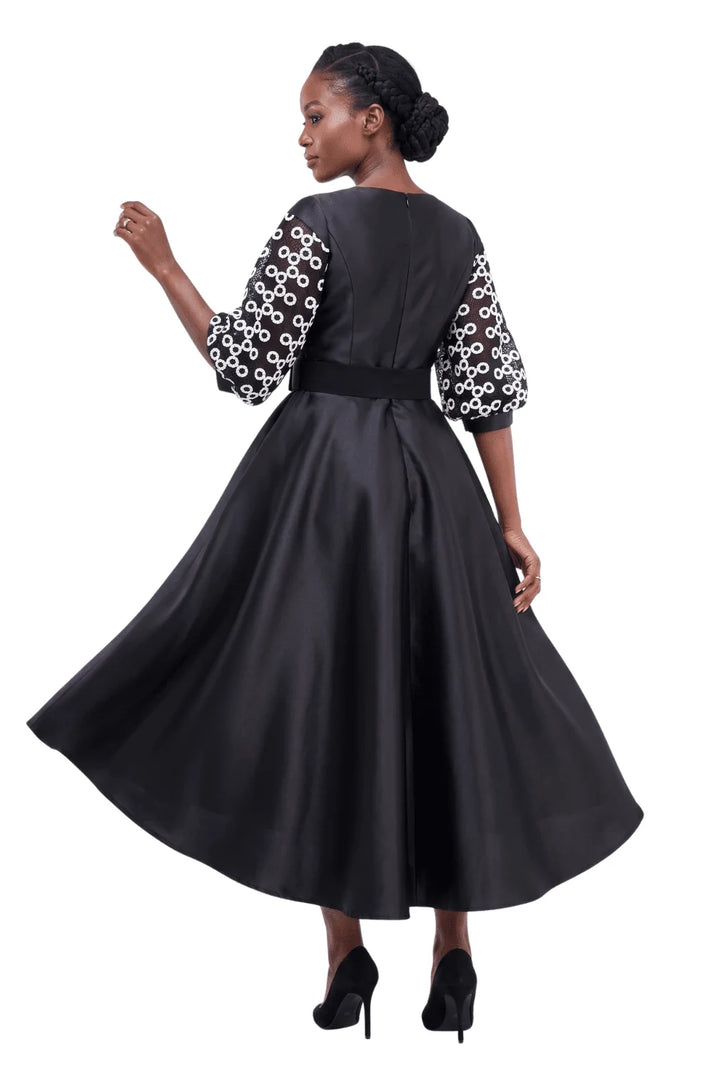 Two-tone Crochet in Circles A-line Drs-Plus