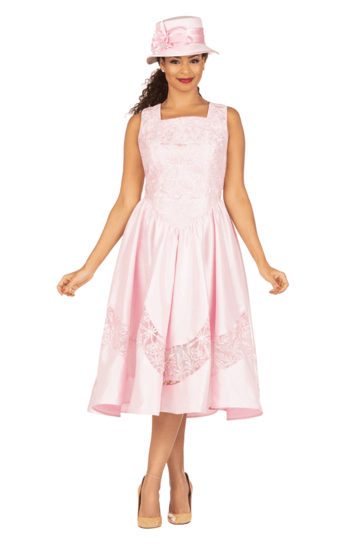 2pc Shantung+Lace A-line Dress w/ Jkt-Plus - Especially Yours