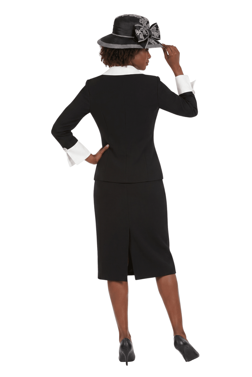 2pc Dbl Breasted Skt Suit w/ Ogz Collar&Cuff-Plus - Especially Yours