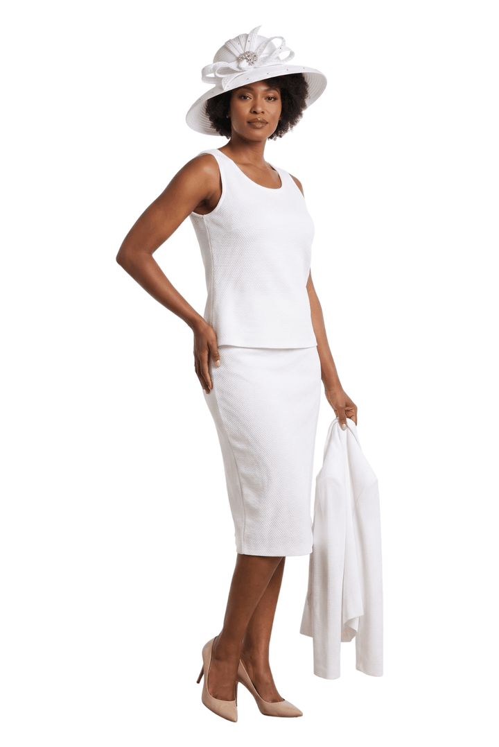 3pc Embellished Clean Lines Skirt Suit - Especially Yours