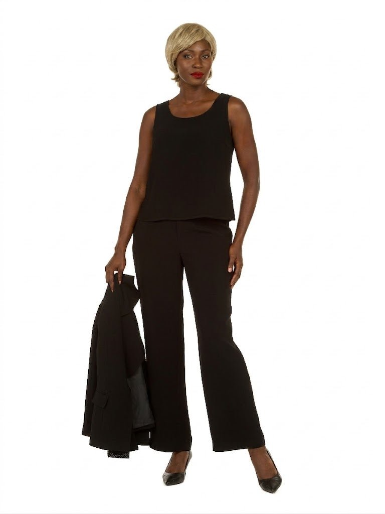 3pc Wide Collar Pants Suit with Rhinestone Detail - Especially Yours