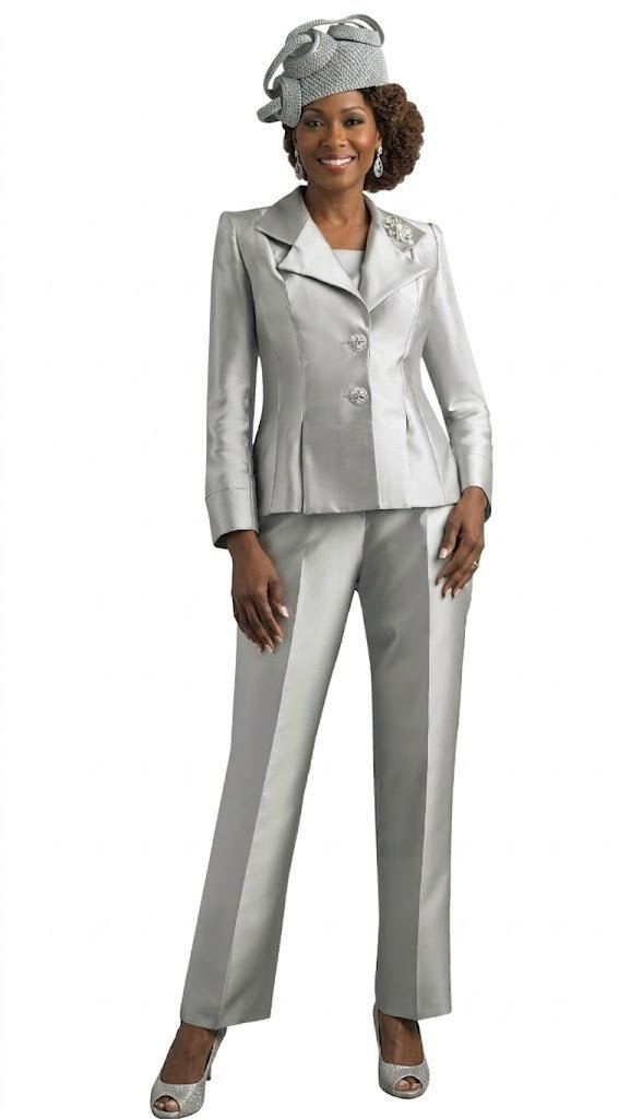 2-Piece Long Sleeve Long Length Pant Suit 2667