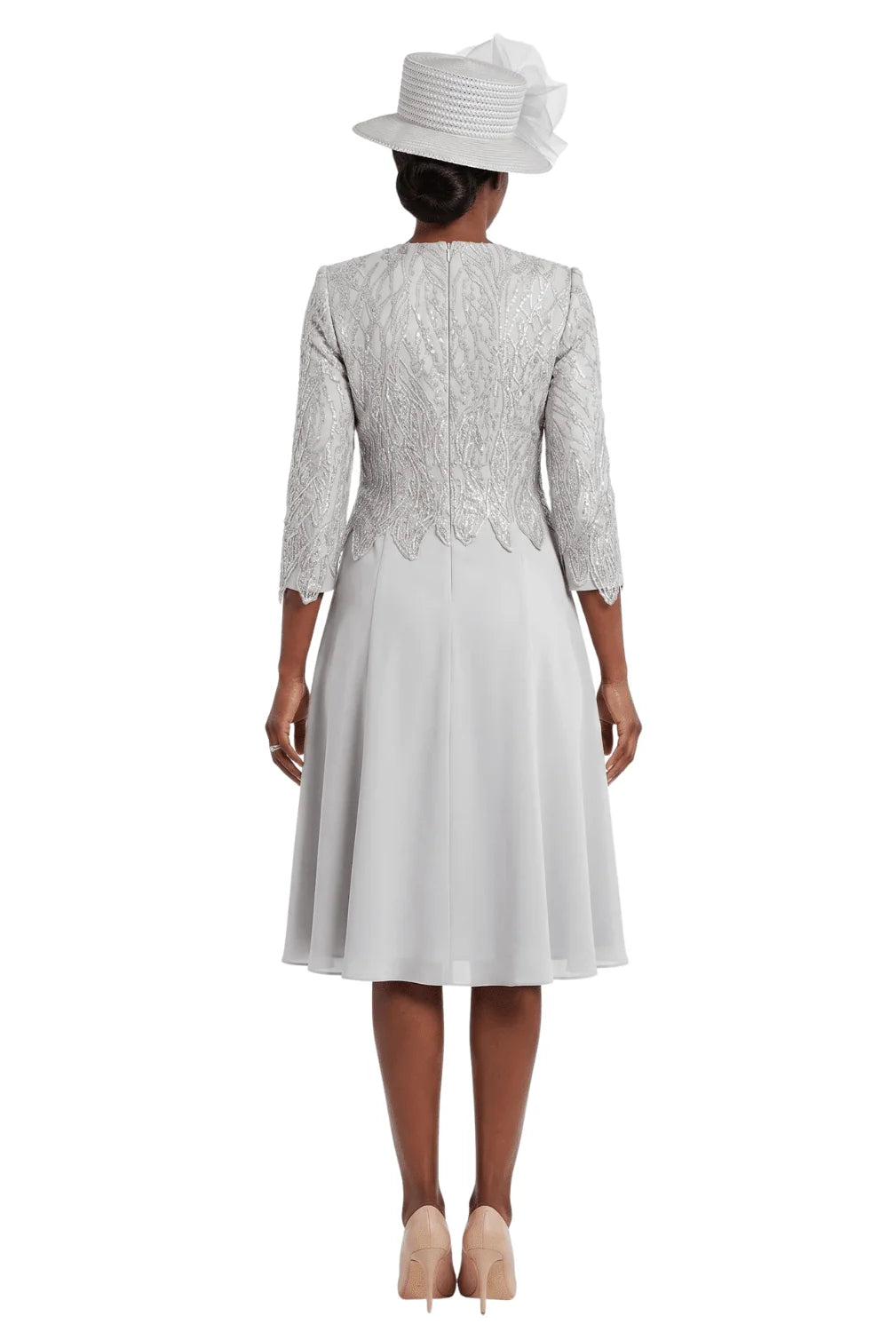 A-line Scuba Drs w/ Lux Lace Overlay