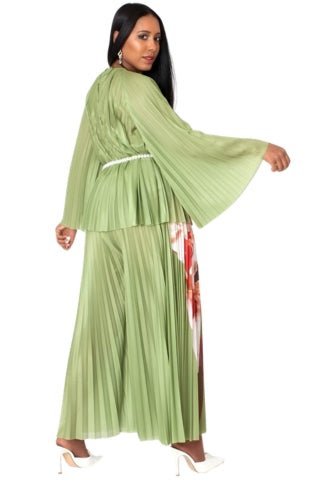 Petal Pleated Wide-Leg Pantset - 82907 - Especially Yours