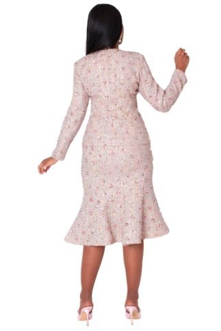 Embroidered Sequin Tweed Jacket & Skirt Set - 41072 - Especially Yours