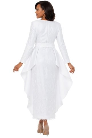 Sequined Lace Gown with Dramatic Hi-Lo Waist Cape - Especially Yours