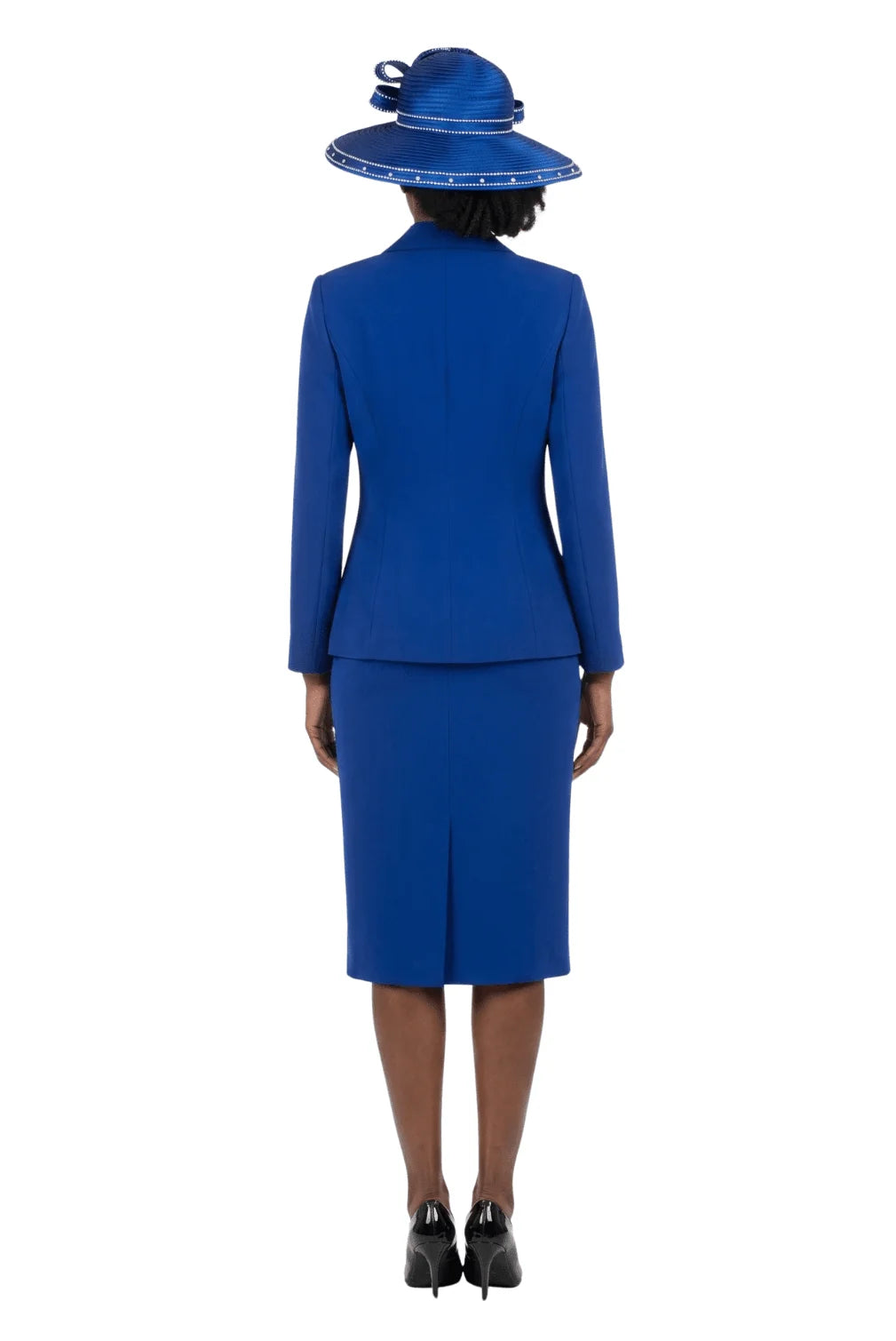 2pc Notch Collar 3-button Skirt Suit