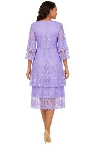 Elegant A - Line Tiered Lace Dress - Especially Yours