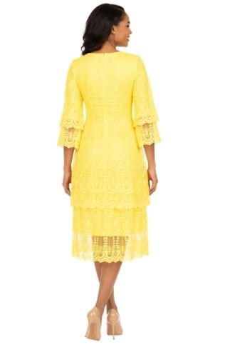 Elegant A - Line Tiered Lace Dress - Especially Yours