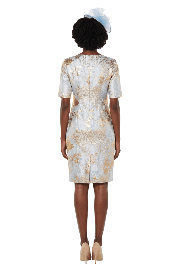 Short Slv Brocade Sheath Dress - Plus - Especially Yours