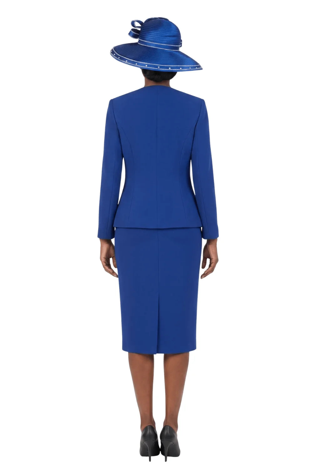 2pc Bow Neck Skirt Suit