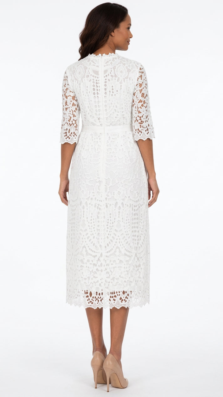 Heirloom Elegance Lace Midi Dress