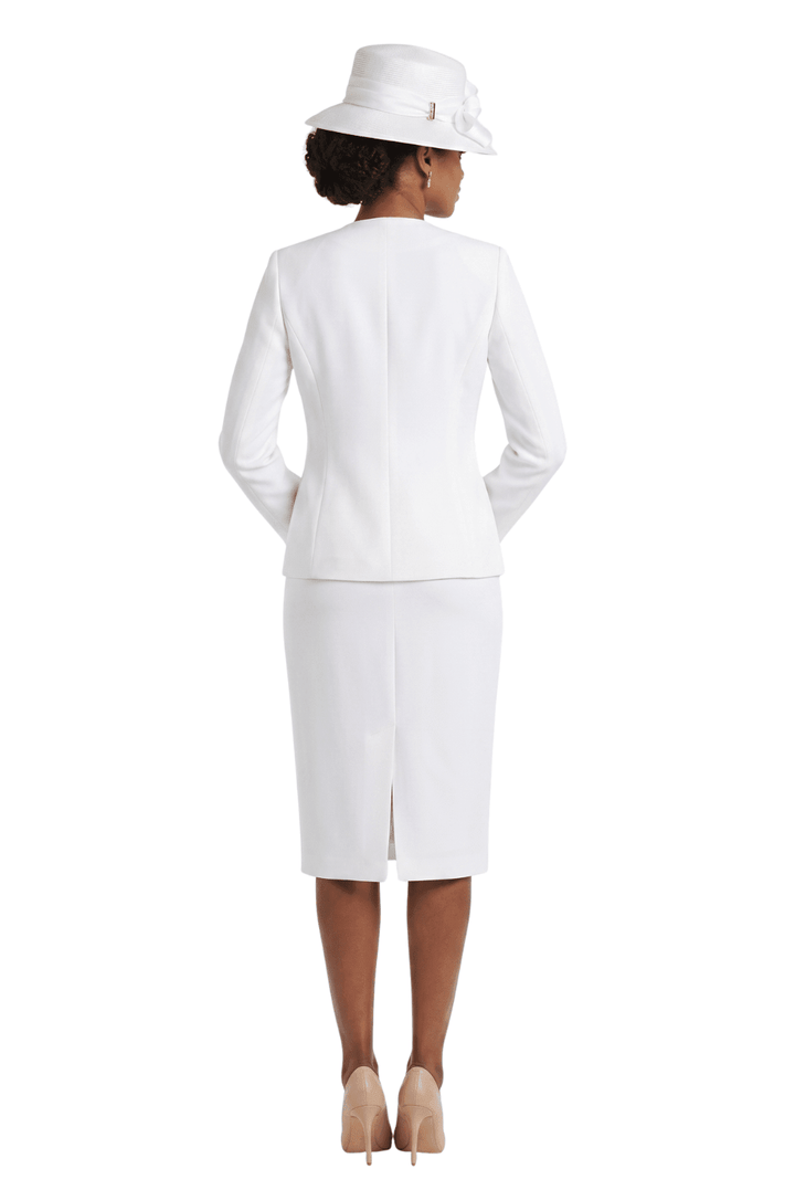 3pc Embellished Clean Lines Skirt Suit - Especially Yours
