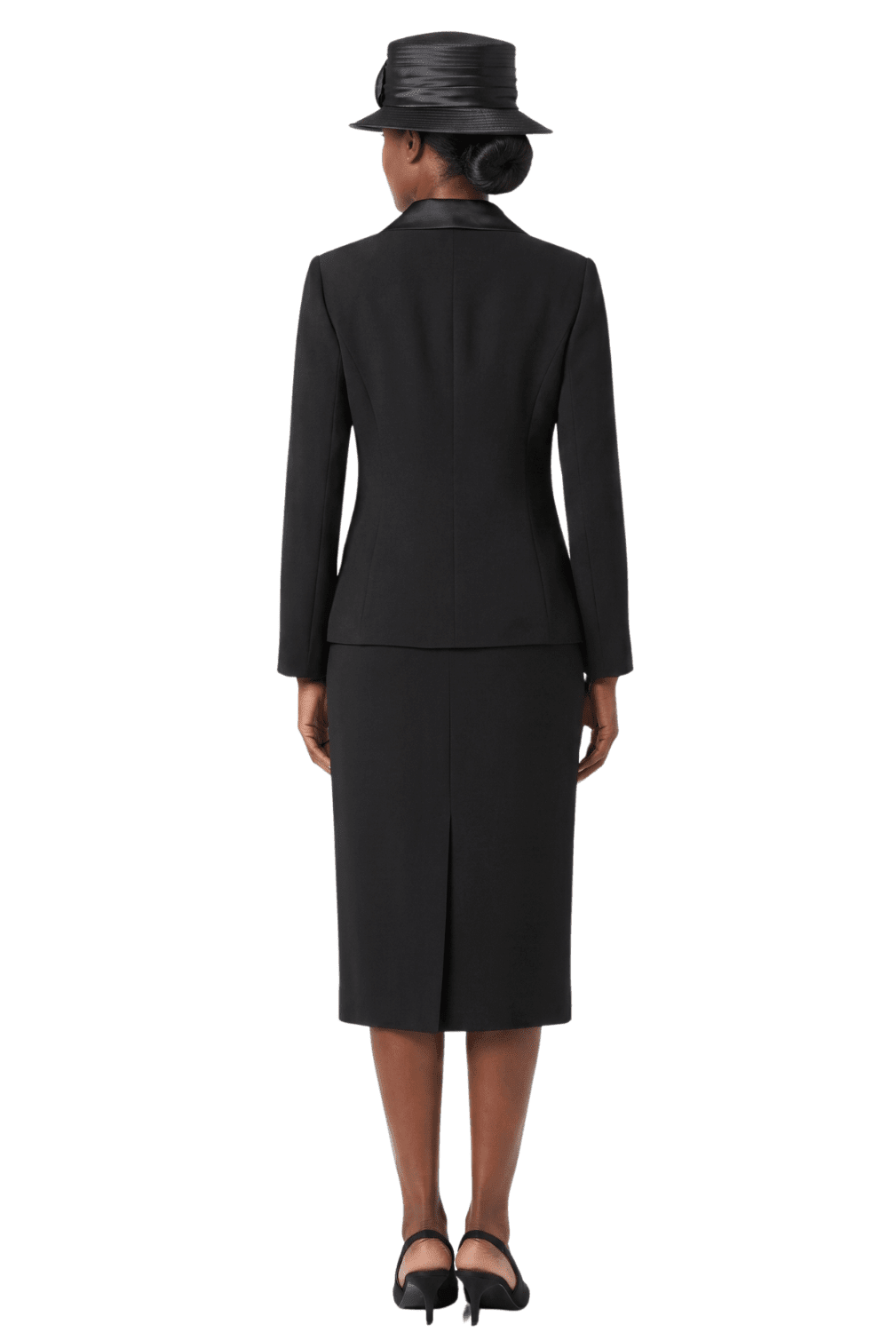 3pc Satin Shawl Lapel Skirt Suit - Especially Yours