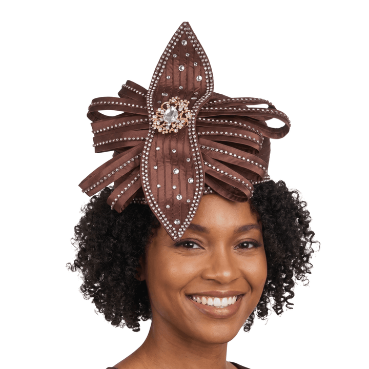 Pill Box Hat w/ Satin Ribbons and Stones - Especially Yours
