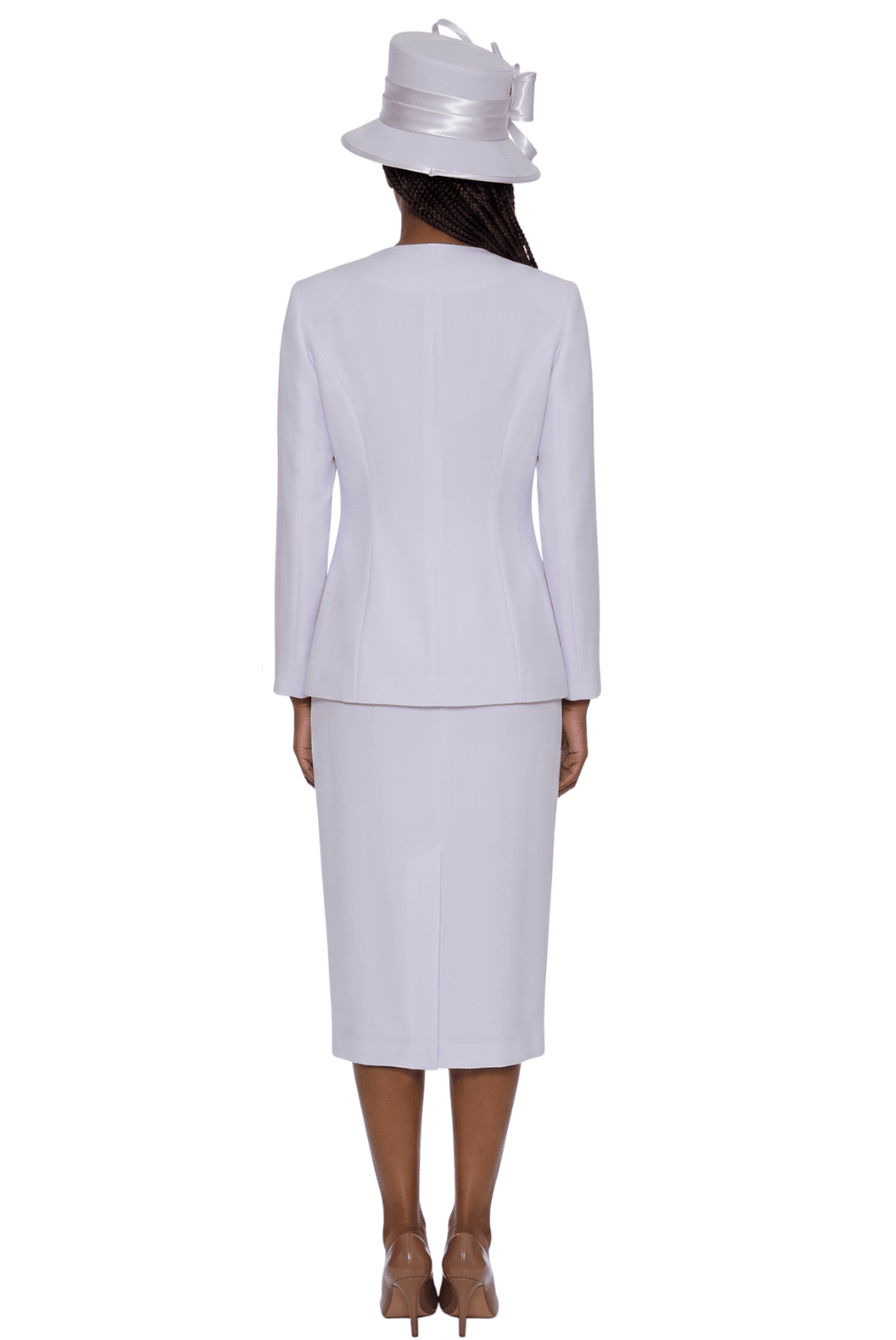 2pc Skirt Suit w/ Multi-Slit Embroidered Jacket - Especially Yours