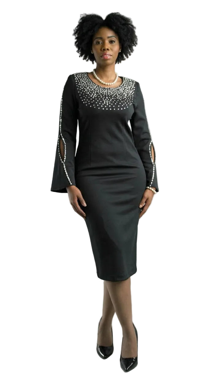 Long Sleeve Mid-Length Dress 3889