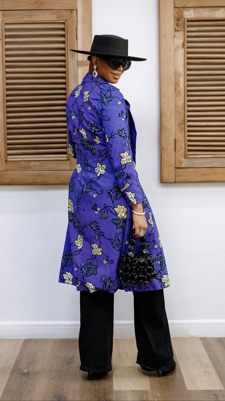 MORAYO AFRICAN PRINT TRENCH COAT DRESS