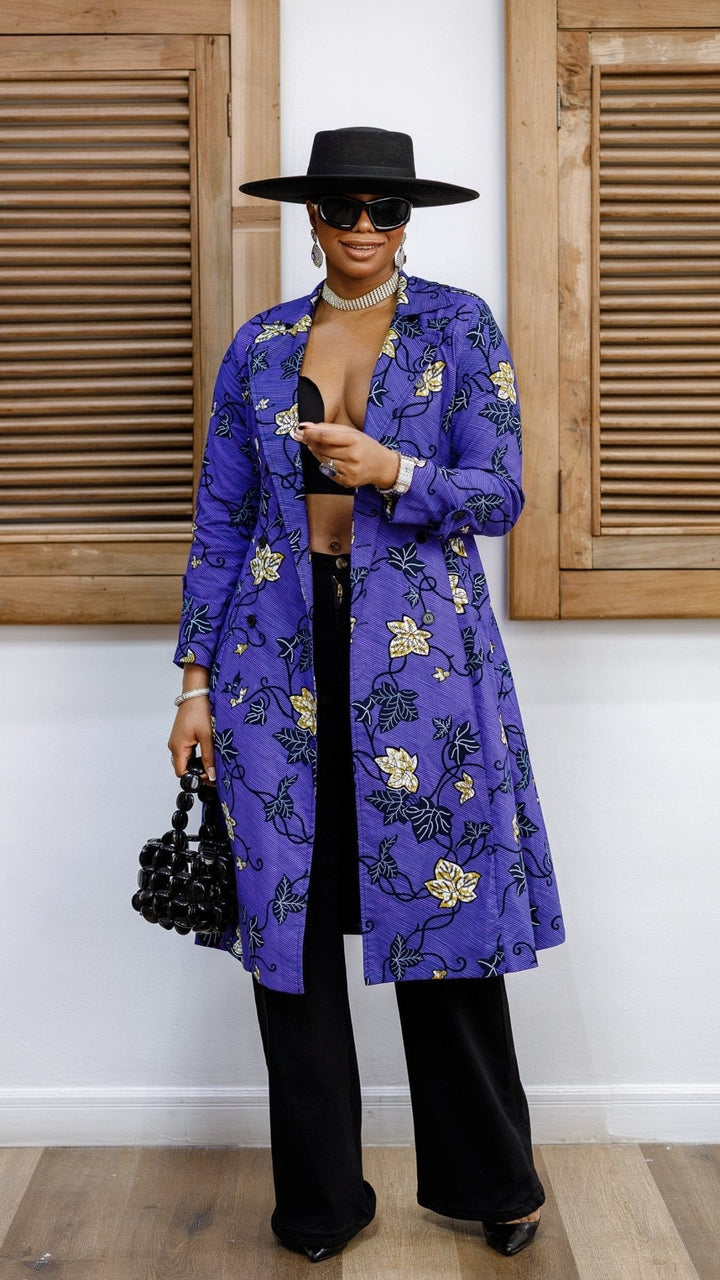 MORAYO AFRICAN PRINT TRENCH COAT DRESS - Especially Yours