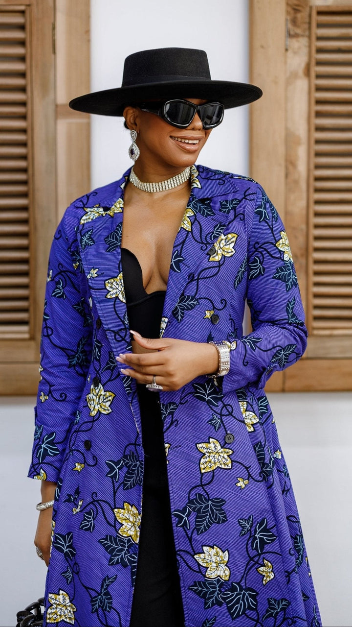 MORAYO AFRICAN PRINT TRENCH COAT DRESS - Especially Yours